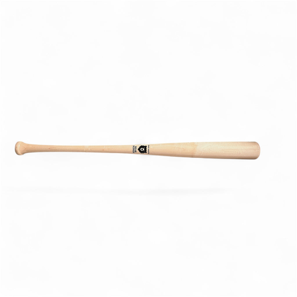 Premium Maple Wood Baseball Bat - Wood Vanished - Bear Bones
